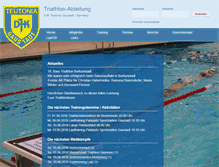 Tablet Screenshot of djk-gaustadt-triathlon.de